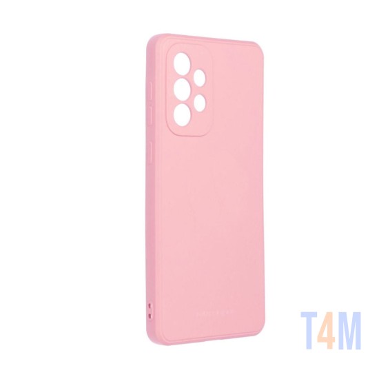 Funda de Silicona con Marco de Cámara para Samsung Galaxy A33 5g Rosa